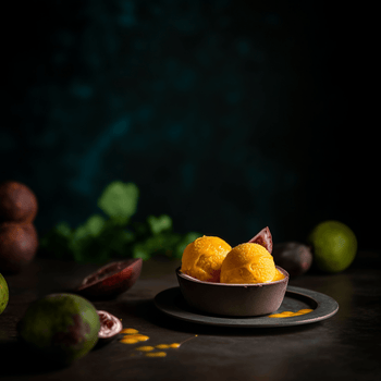 Passion Fruit Sorbet, With or Without a Machine