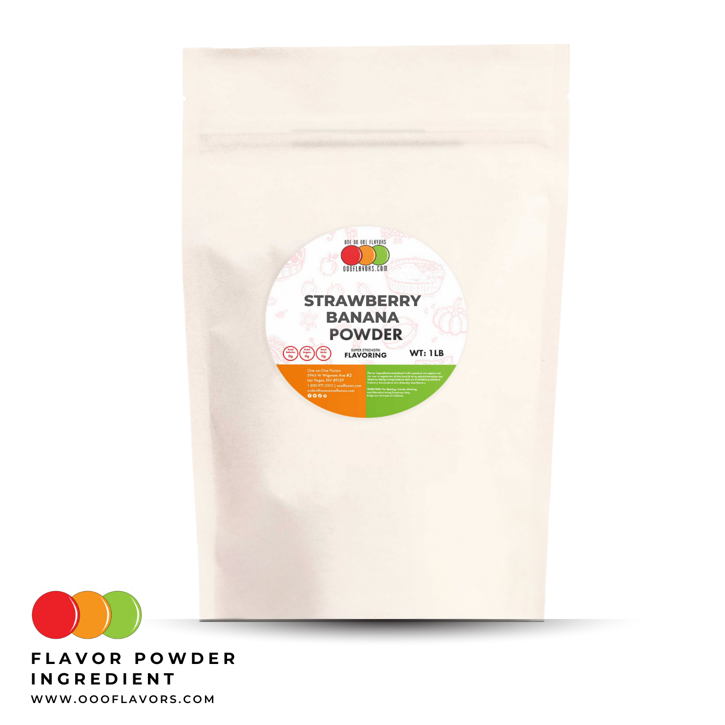 Strawberry Banana Flavor Powder