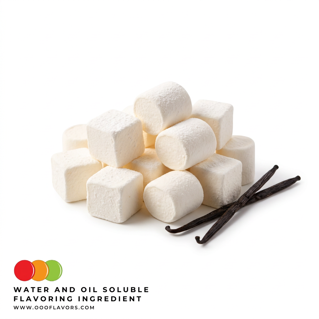 Marshmallow Vanilla hero image in the OOOFlavors template