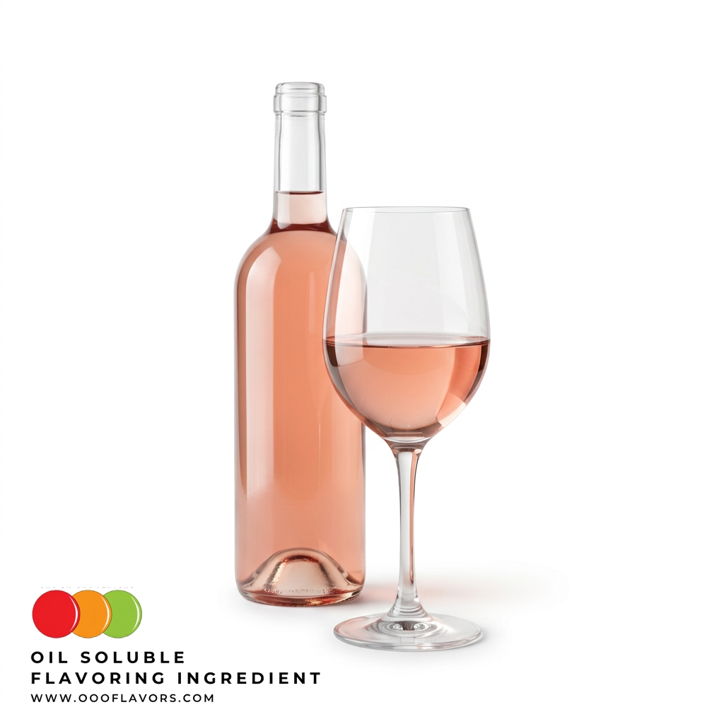 Rosé wine hero image in the OOOFlavors template