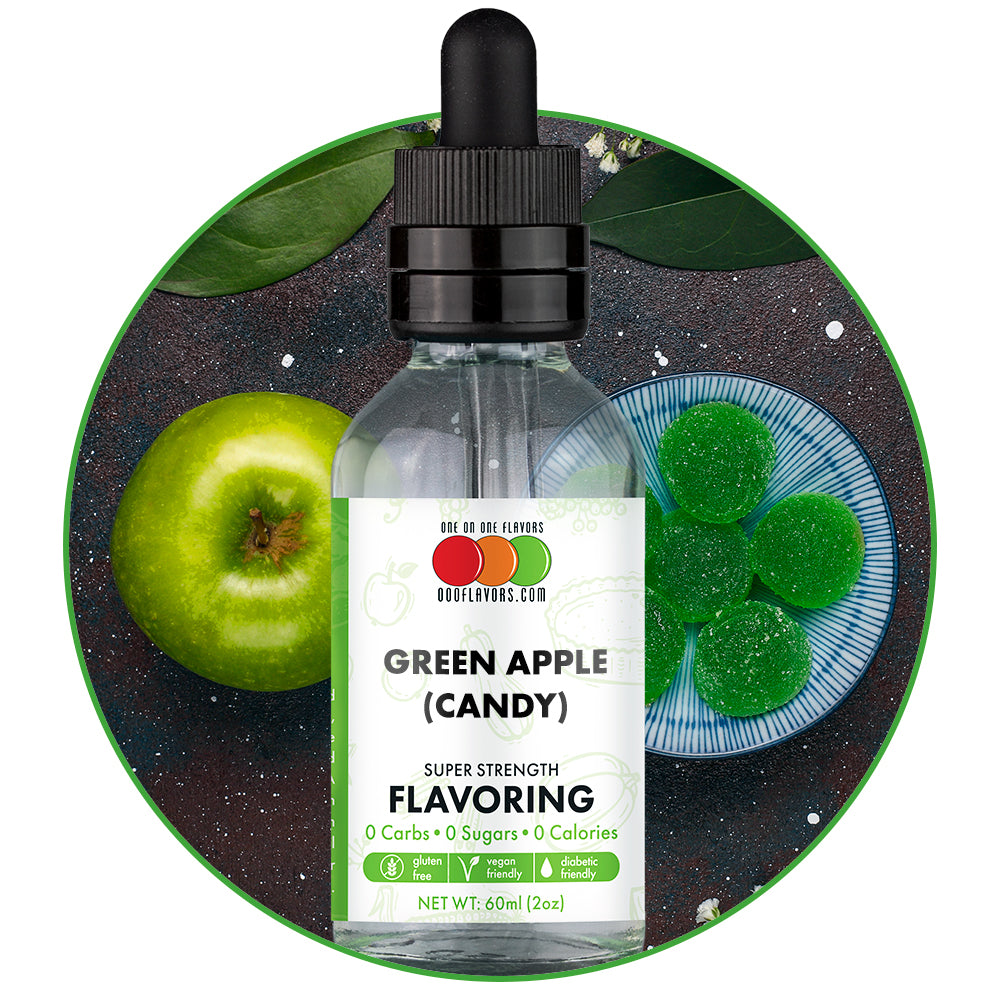 Green Apple (Candy) Flavored Liquid Concentrate - Natural