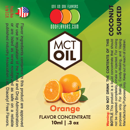 Natural Orange - MCT Concentrated Flavored Oil *Unsweetened*