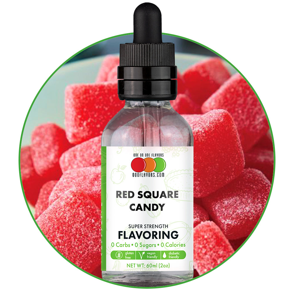 Red Square Candy Type Flavored Liquid Concentrate