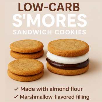 How To Low Make Carb S’mores Sandwich Cookies