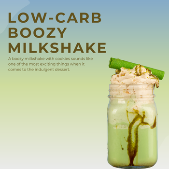 Low Carb Boozy Milkshake Cookie Shooters