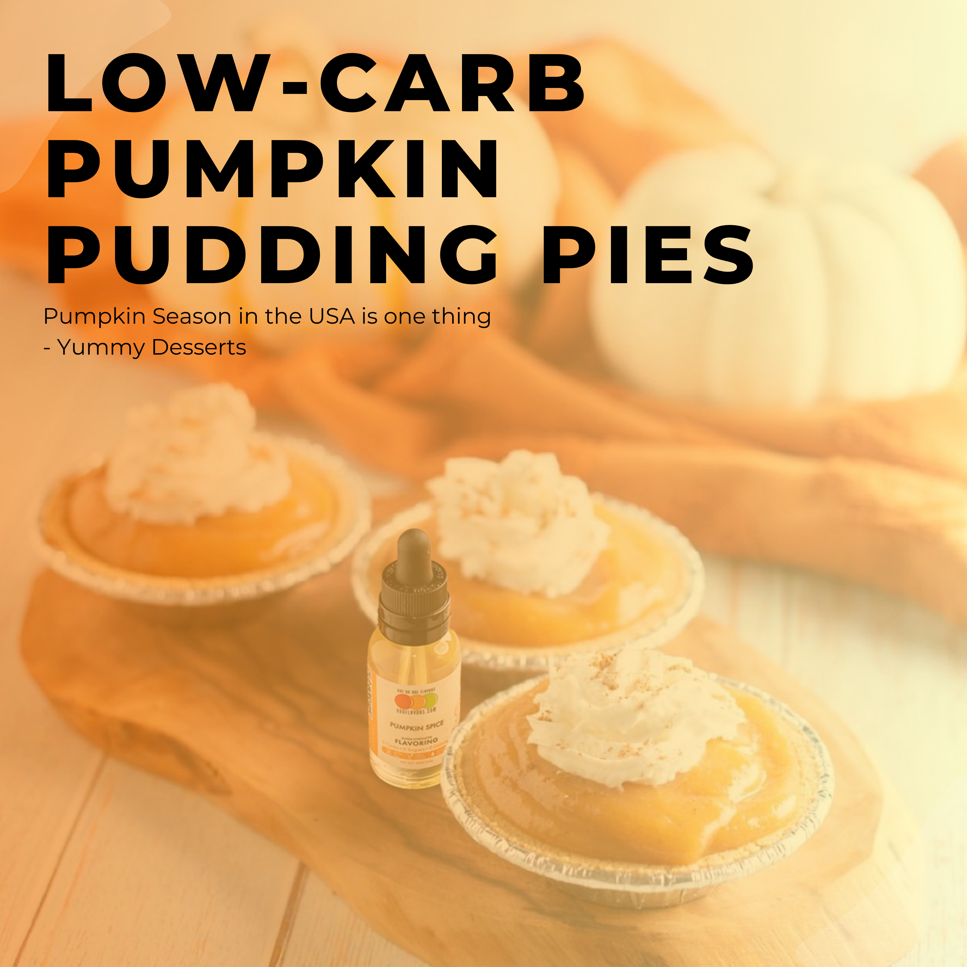 Low Carb Pumpkin Pudding Pies