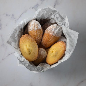 Keto Madeleine cookies recipe with soft, buttery texture and low-carb ingredients, flavored with OOOFlavors baking flavoring