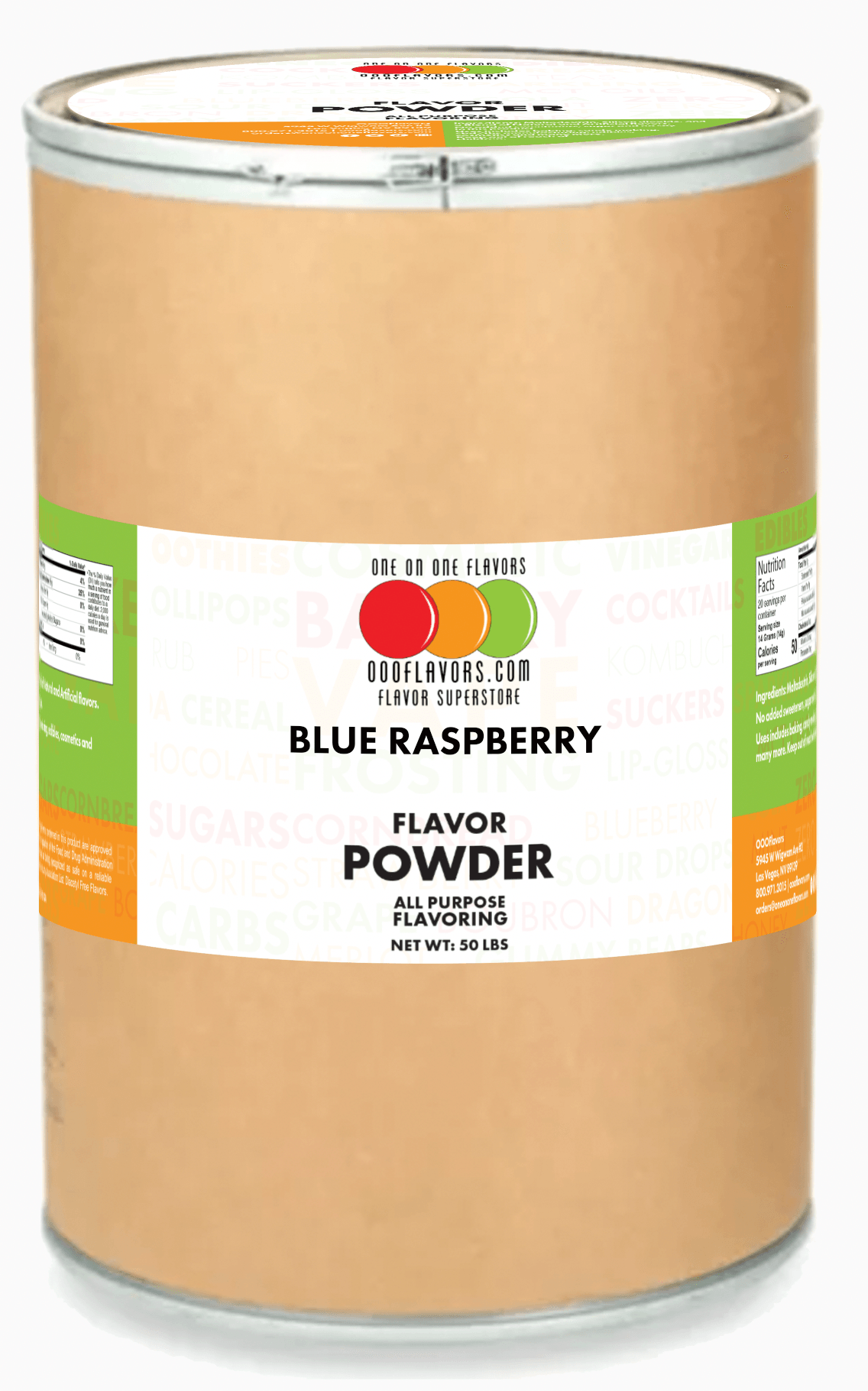 Blue Raspberry Flavor Powder Extra Strength