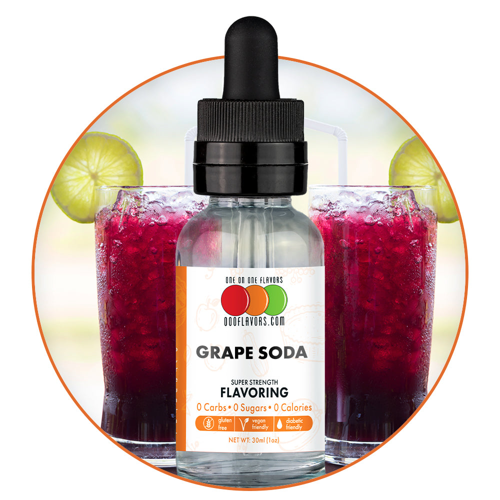 Grape Soda Flavored Liquid Concentrate