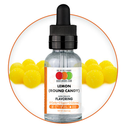 Lemon (Round Candy) Flavored Liquid Concentrate - Natural