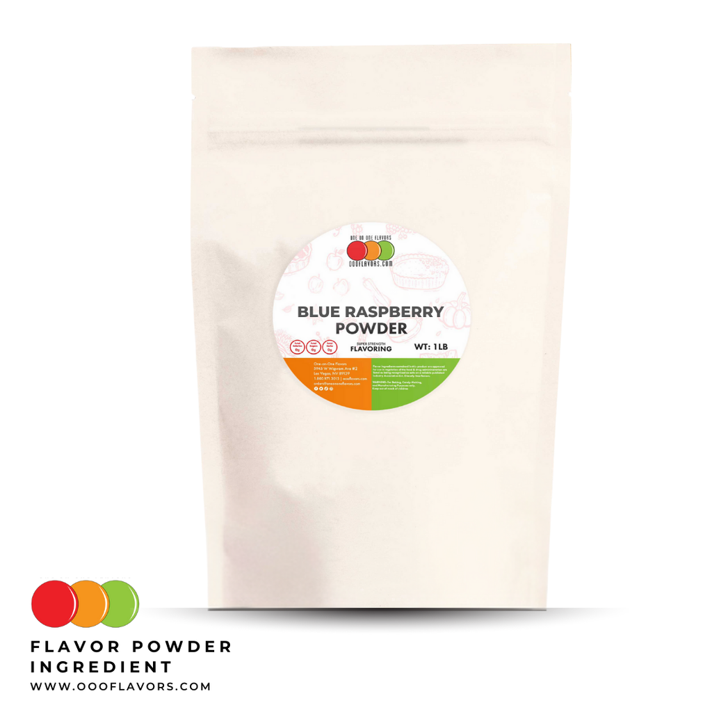 Blue Raspberry Powder for Drinks & Desserts | OOOFlavors