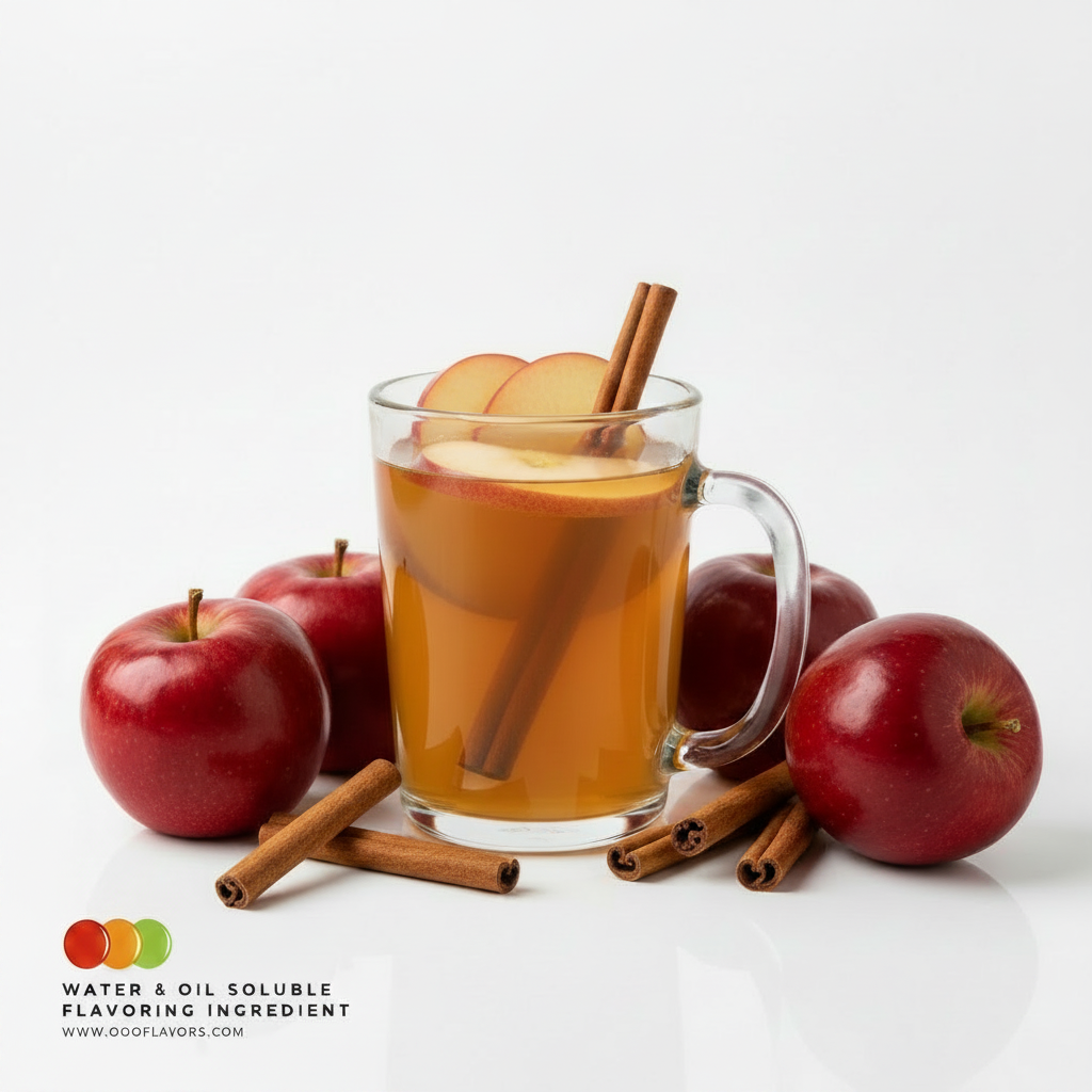 Apple Cider Flavoring by OOOFlavors with rich spiced apple taste ideal for beverages desserts baking and food applications