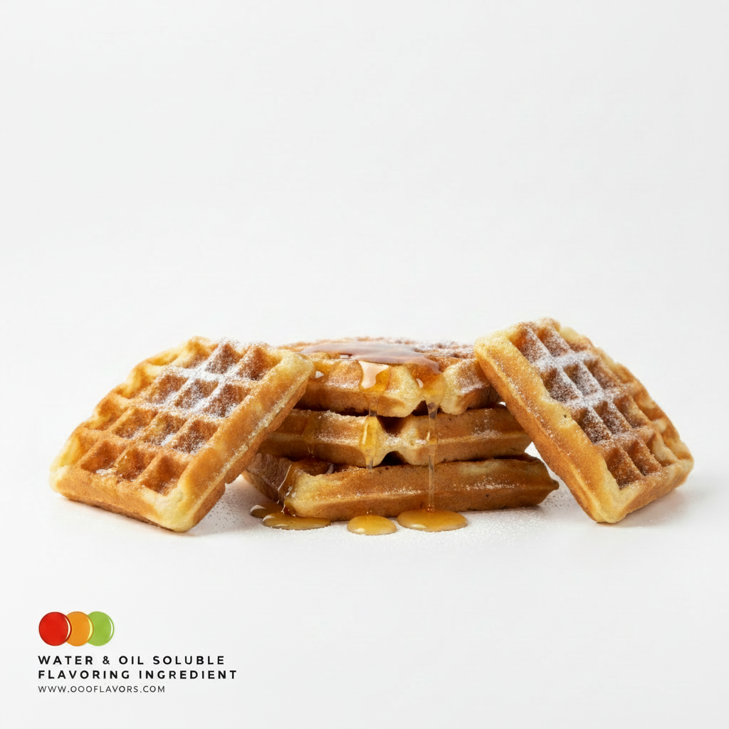 Waffle Belgian Flavoring OOOFlavors for desserts drinks and food processing with classic Belgian waffle flavor profile