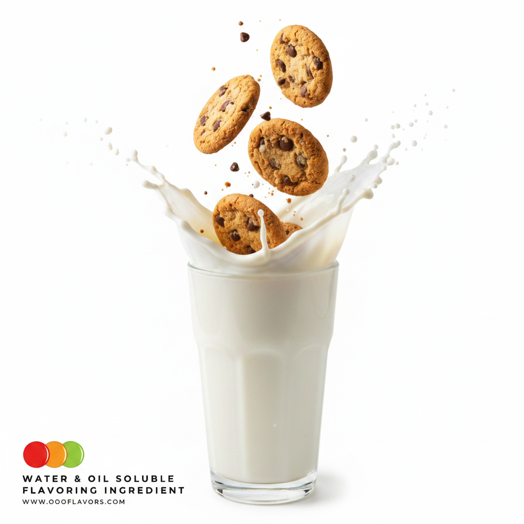 Cookies Splashing into Cream