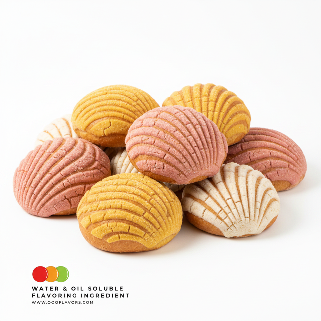 Pure Bread Mexican Concha Flavoring from OOOFlavors enhancing bakery products with classic Mexican sweet bread taste