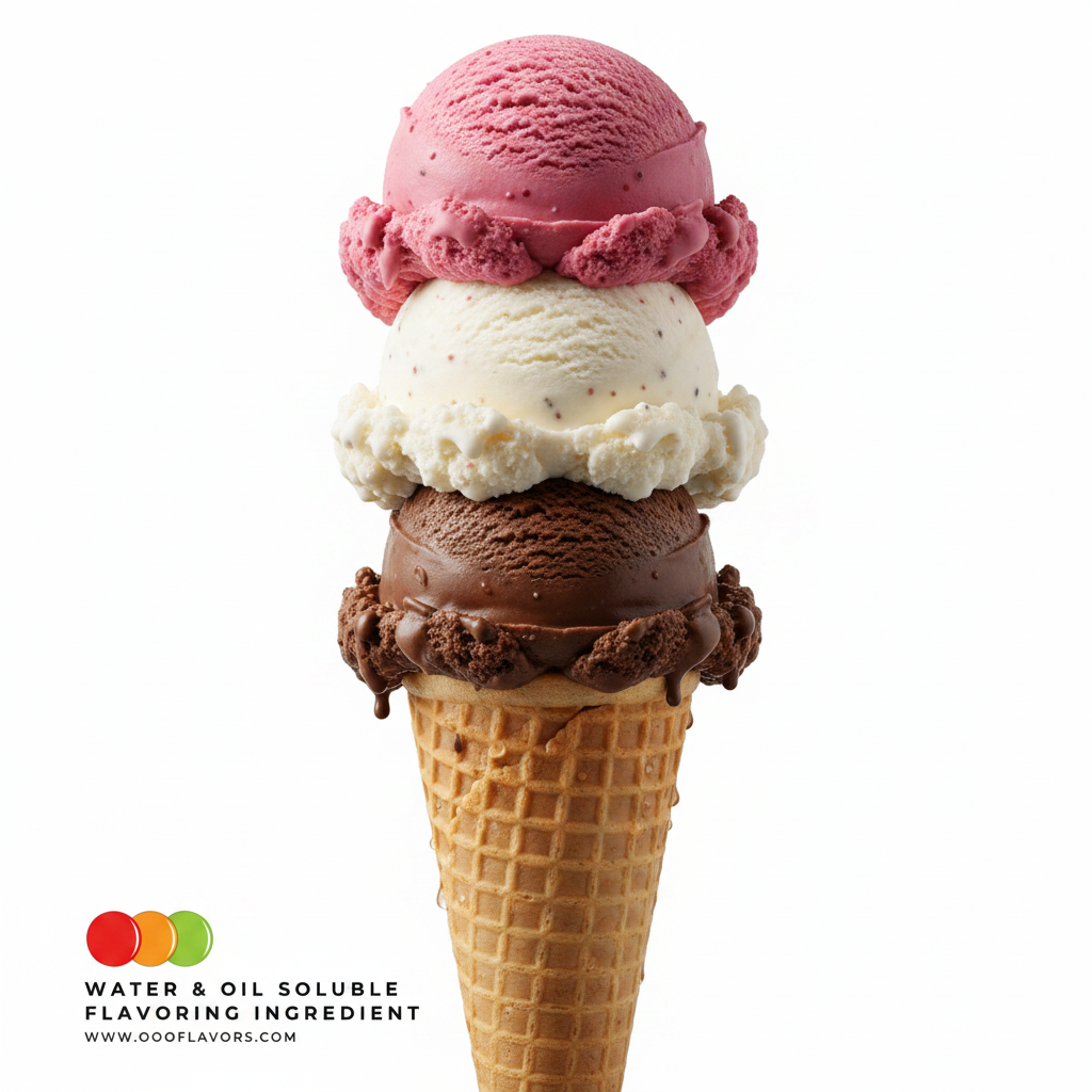Neapolitan Ice Cream Cone