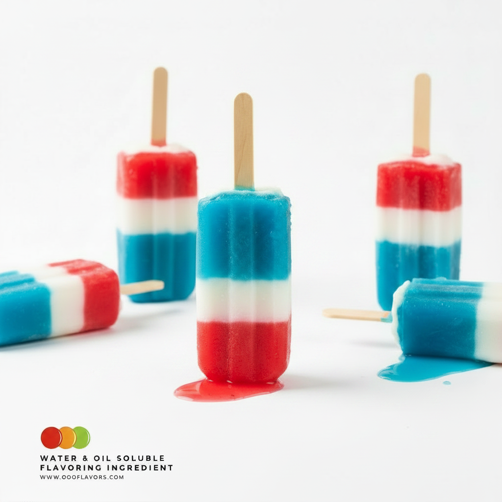 Red White and Blue Pop - Solid Blue Bite - OOO Flavors