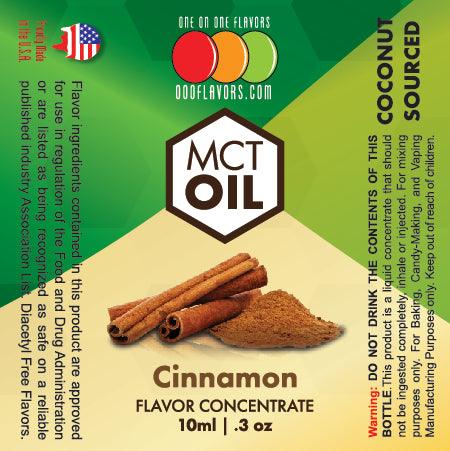 Natural Cinnamon MCT Concentrated Flavored Oil