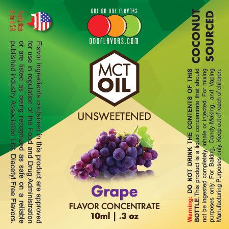 Natural Grape - MCT Concentrated Flavored Oil *Unsweetened*